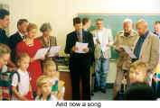 And now a song (Opening of the German School)
