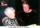 Helena Wiese, 94, out on the town... (Hansa Club)