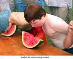 Start of the melon-eating contest (Burgenlander picnic)