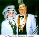 Fred Wagner and Narragonia dance guard