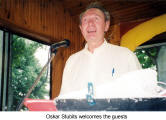 Oskar Stubits welcomes the guests (Burgenlaender Picnic)