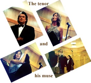 The tenor and his muse - Mark DuBois and Gisle Fredette [photos: SFR]