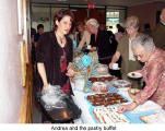 Andrea and the pastry buffet  (Danube Swabian Club)