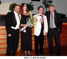 Ekko (r.) and the artists (German Canadian Club Hansa)