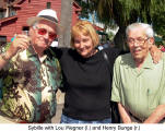 Sybille with Lou Wegner (l.) and Henry Bunge (r.)