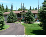 Wonderful cottages in the park