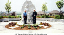 Paul Tuerr and the Archbishop of Freiburg, Germany  [photo: Herwig Wandschneider]