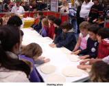 Making pizza