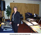 DJ Christa Novak in action at the Alpine Club   [photo: Herwig Wandschneider]