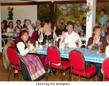 Cheering the delegates