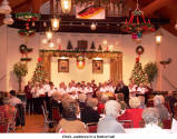 Choir, audience in a festive hall