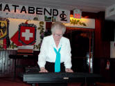 Ilse Hentschel on her keyboard