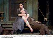 Jenny Young as Josie Hogan and David Jansen as James Tyrone, Jr. in A Moon for the Misbegotten.  [photo by Emily Cooper]