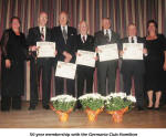 50-year membership with the Germania Club Hamilton