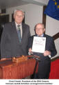 Ernst Friedel, President of the DKK Ontario honours Jackob Schnitzer as longest term member