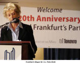 Frankfurt's Mayor Dr. h.c. Petra Roth