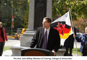 The Hon. John Milloy, Minister of Training, Colleges & Universities