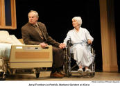 Jerry Franken as Patrick, Barbara Gordon as Clara   [photo courtesy of Theatre Aquarius]
