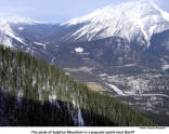 The peak of Sulphur Mountain is a popular point near Banff   [photo: Claudia Raupach]