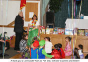 A thank you to Lorie Szauter from Joe Folk and a welcome to parents and children