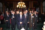 Tony Ruprecht, M.P.P. (c.) with 10 honoured, influencial inviduals of ethnic communities