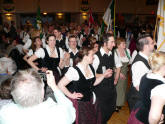 Parade of costumes and flags