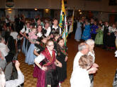 Parade of costumes and flags
