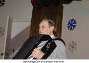 Albert Dittgen on his accordion