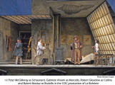 r-l: Peter McGillivray as Schaunard, Gabriele Viviani as Marcello, Robert Gleadow as Coline and Bulent Bezduz as Rodolfo  [photo: Michael Cooper]